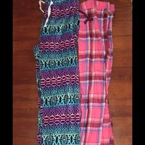 2 Pajama Pants Small and Medium